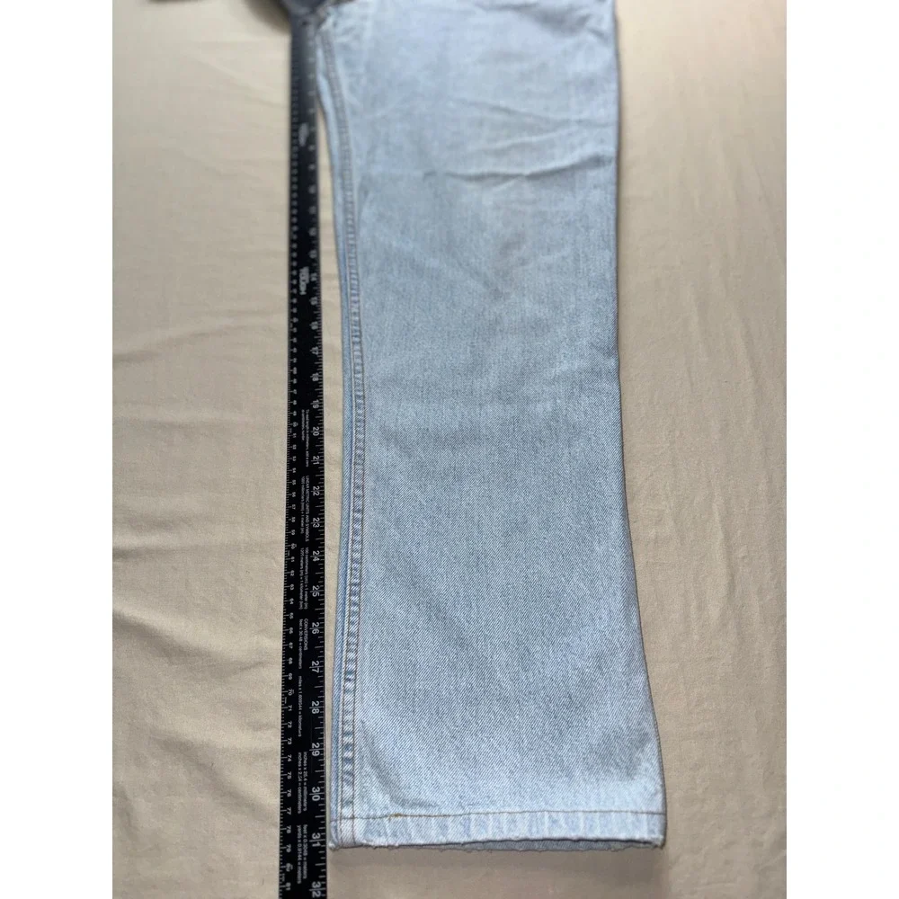 Levis 540 Relaxed Fit Jeans Mens 38x34 Light Wash Blue Denim Made in USA Vintage